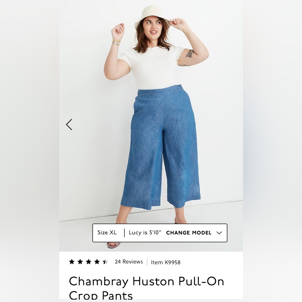 Madewell Chambray Huston pants